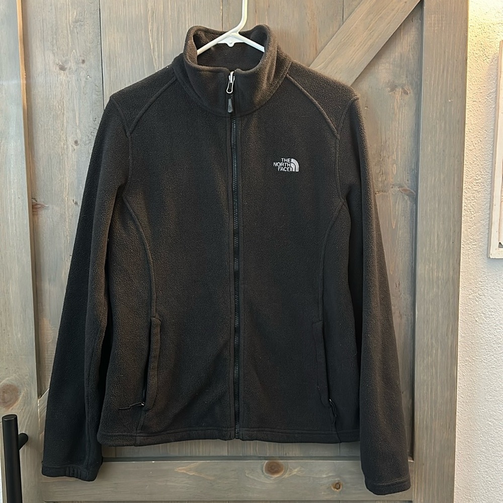 The North Face Women’s black polyester zip up jacket